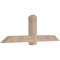 Ekena Millwork Eugene Smooth Timber Gable Bracket, Douglas Fir, 72"W x 24"H x 5 1/2"D x 5 1/2"F, 8/12 Pitch GBW072X24X0606EUG00SDF - alternate 3